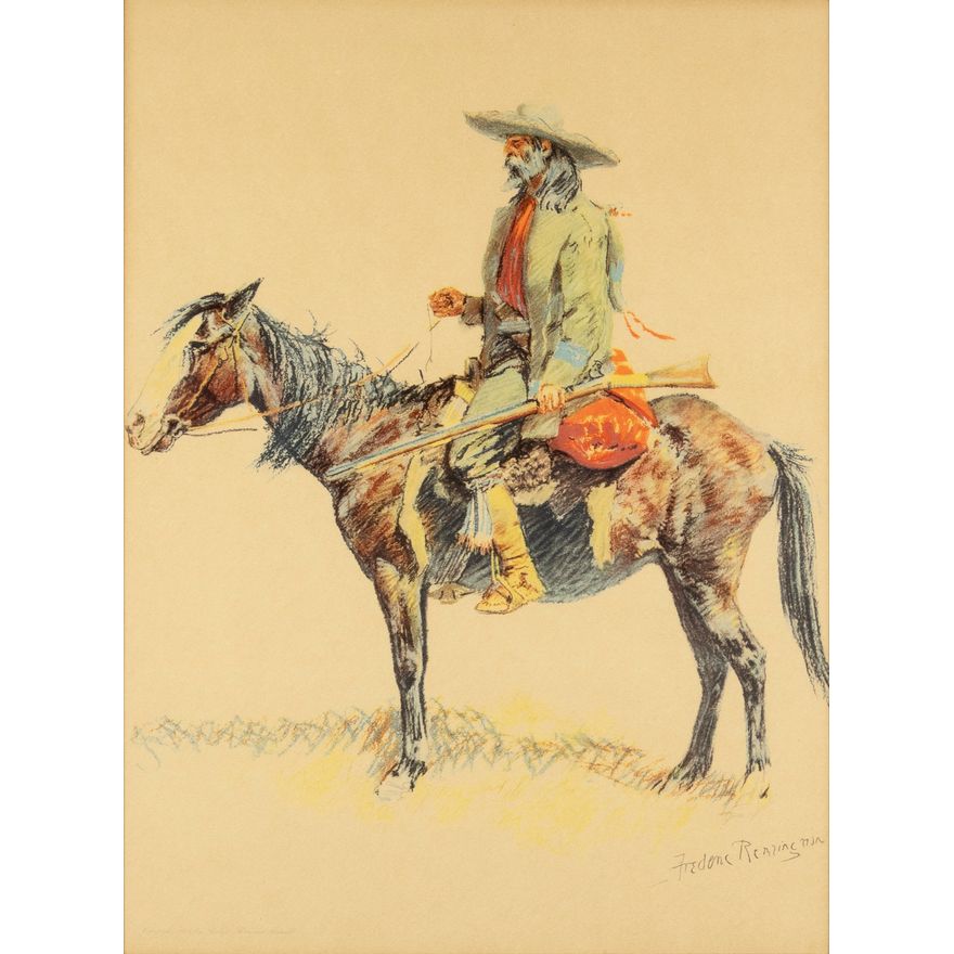 Frederic Remington (1861-1909), A Trapper, 1901