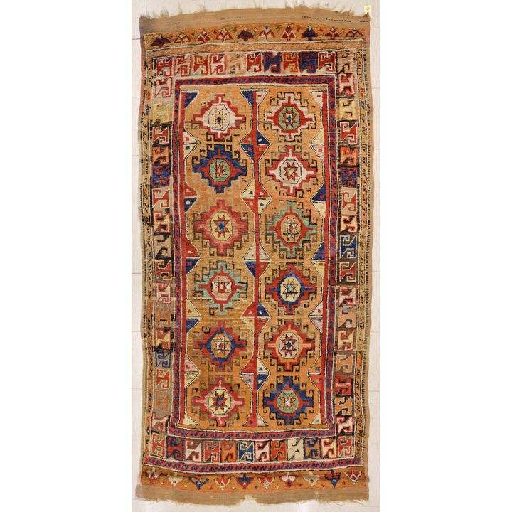 Antique Turkish Konya Oriental Rug