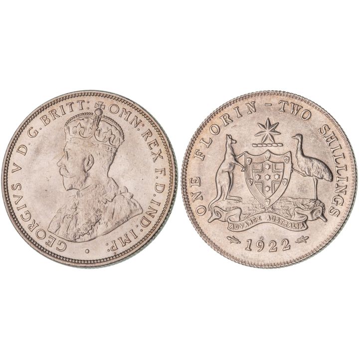 George V, Florin, 1922, CHU