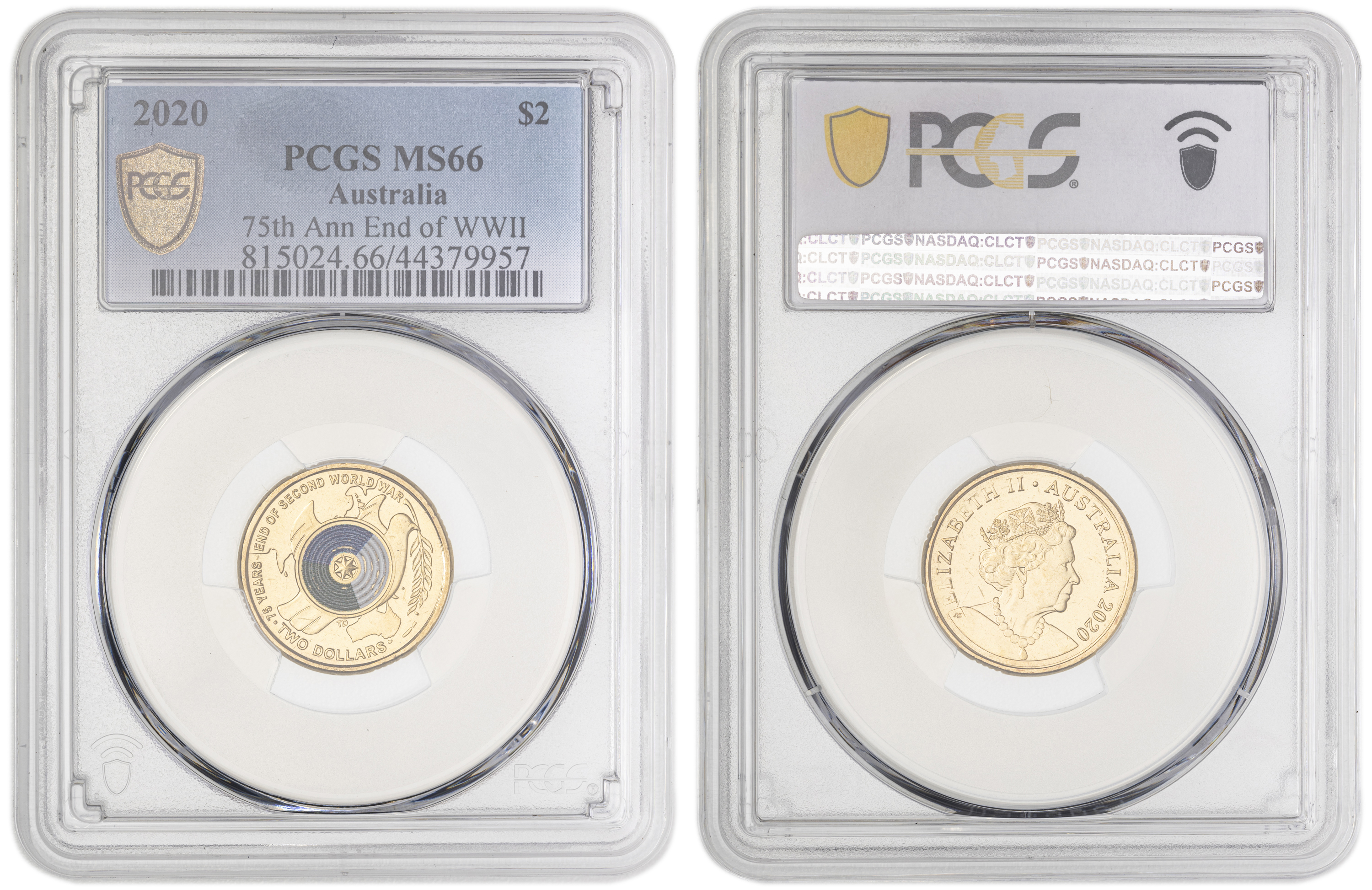 75th Ann End of WWII Colorized , Two Dollar, 2020, PCGS MS66