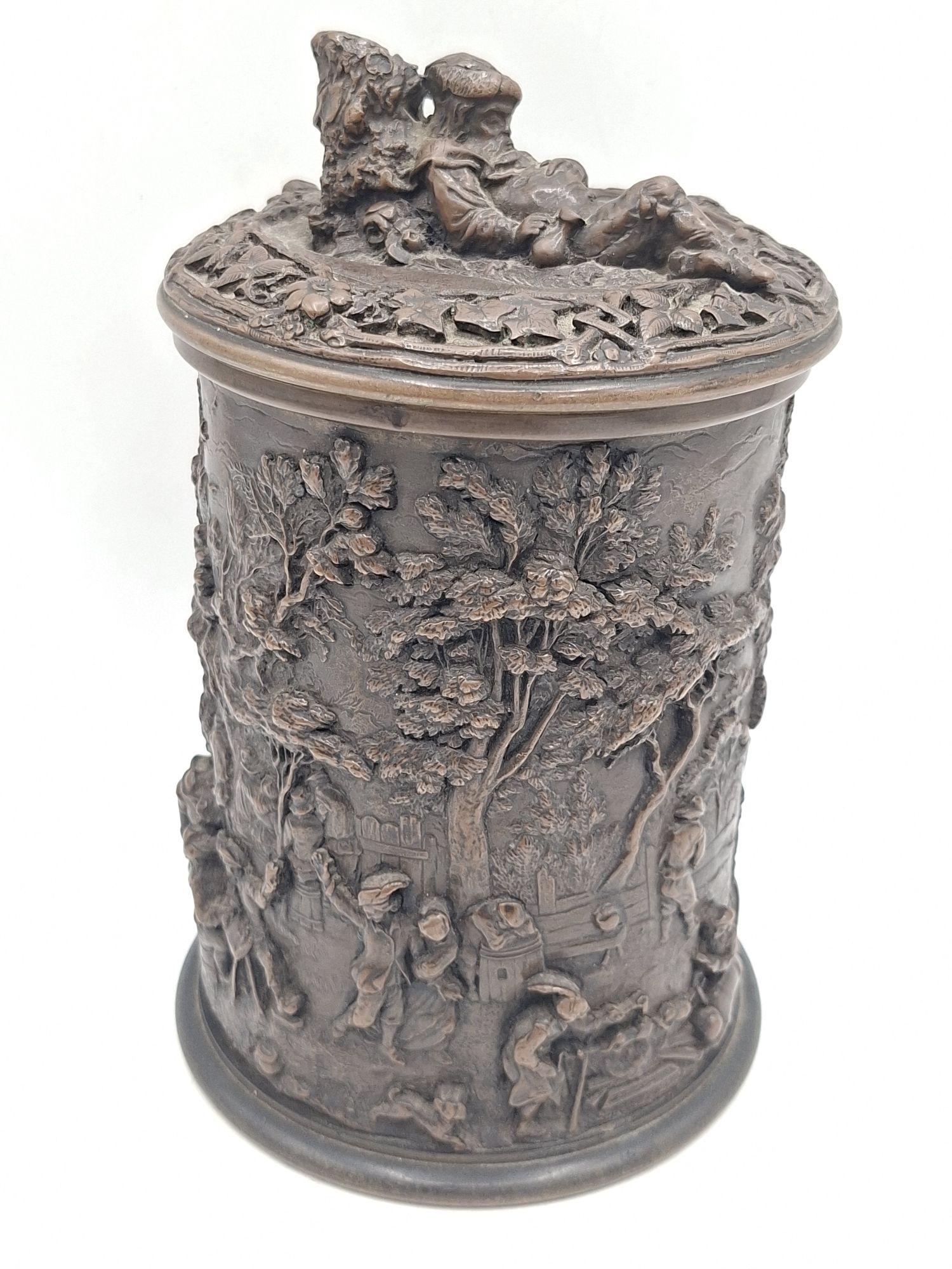 Bronze Continental Tobacco Jar