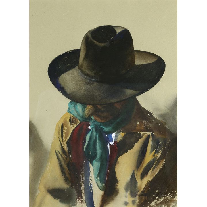 William Matthews (1949- ), Untitled (Man in Cowboy Hat)
