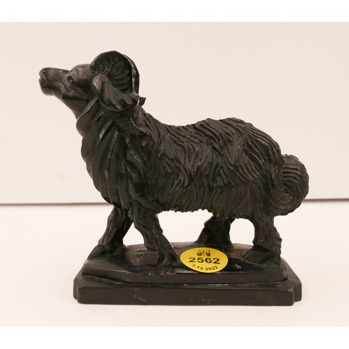 Chinese Carved Slate Ram Figure- 4''