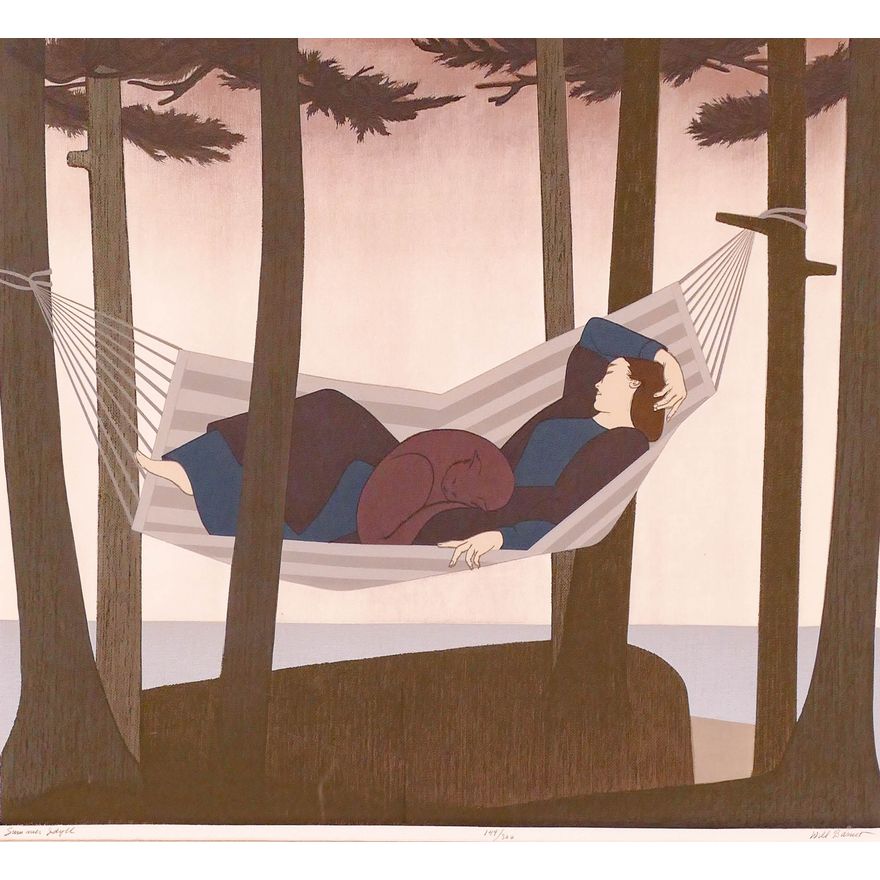 Will Barnet ''Summer Idyll'' 1979 Lithograph