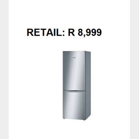 BRAND NEW - Bosch - Series 2 Freestanding Fridge Freezer 302L - Silver (KGN36NL30Z) | PK 51468/1427 B3 (S6) B D