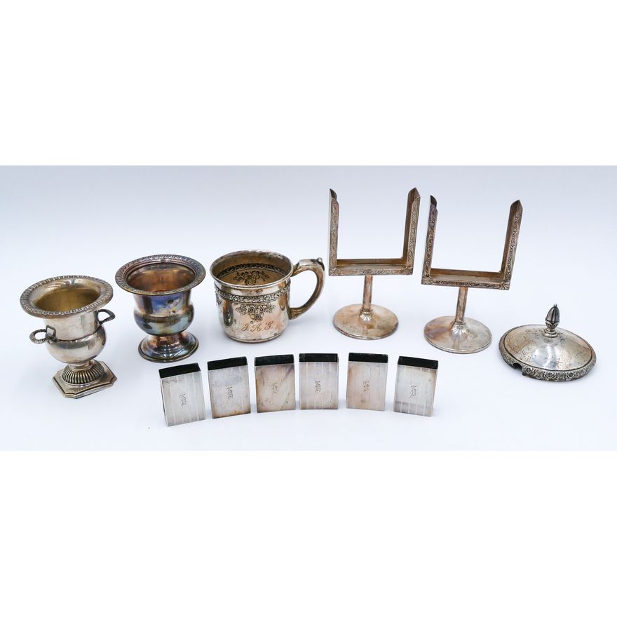 Box Sterling Toothpicks, Card Holders & Matchbooks etc.