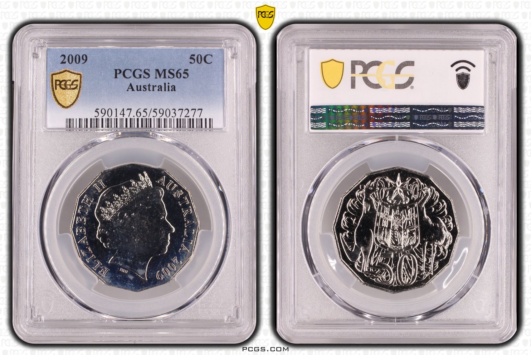 Fifty Cent, 2009, PCGS MS65