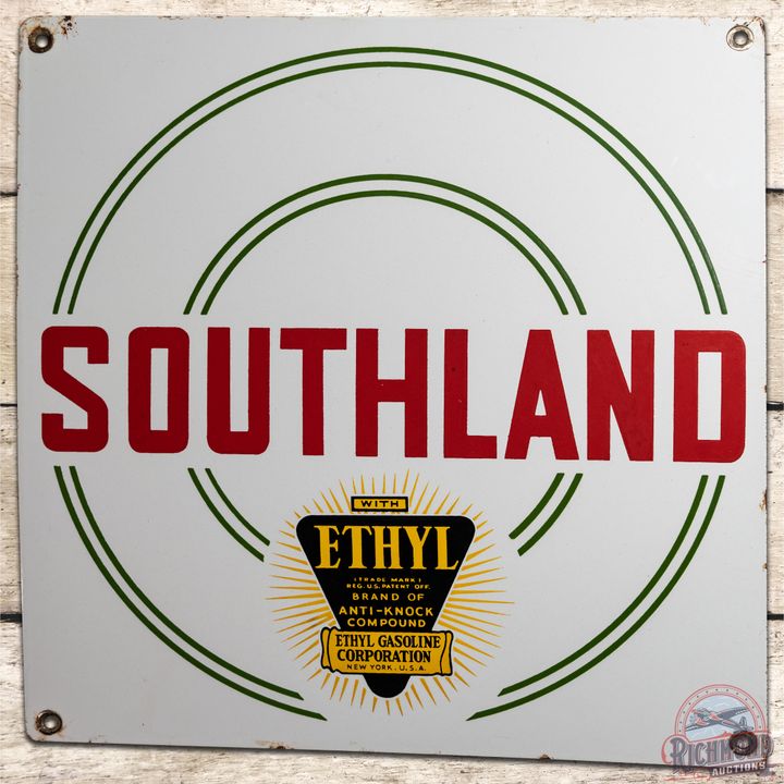 12" Southland Ethyl SSP Pump Plate Sign - 9