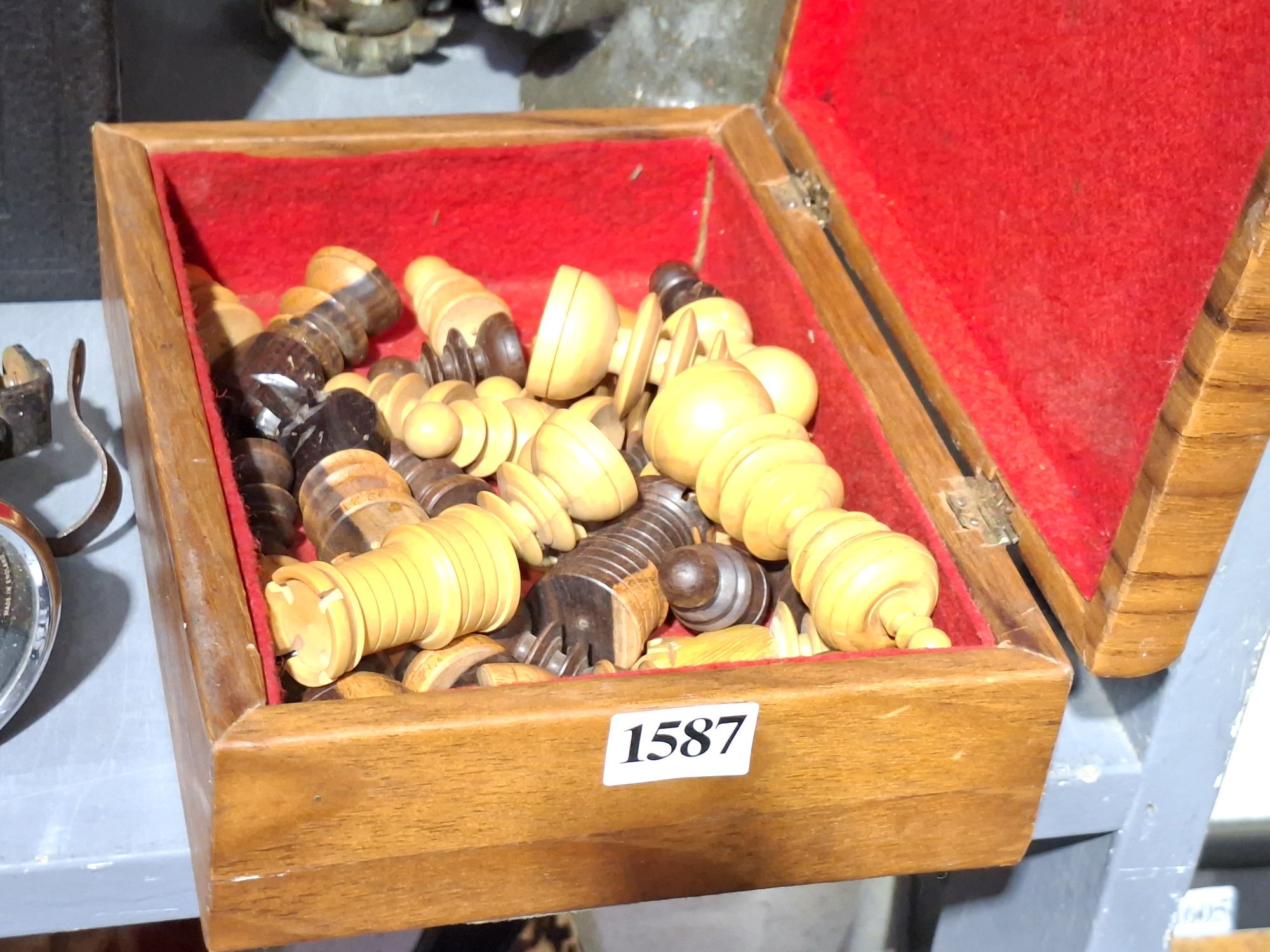 Part Wooden Chess Set