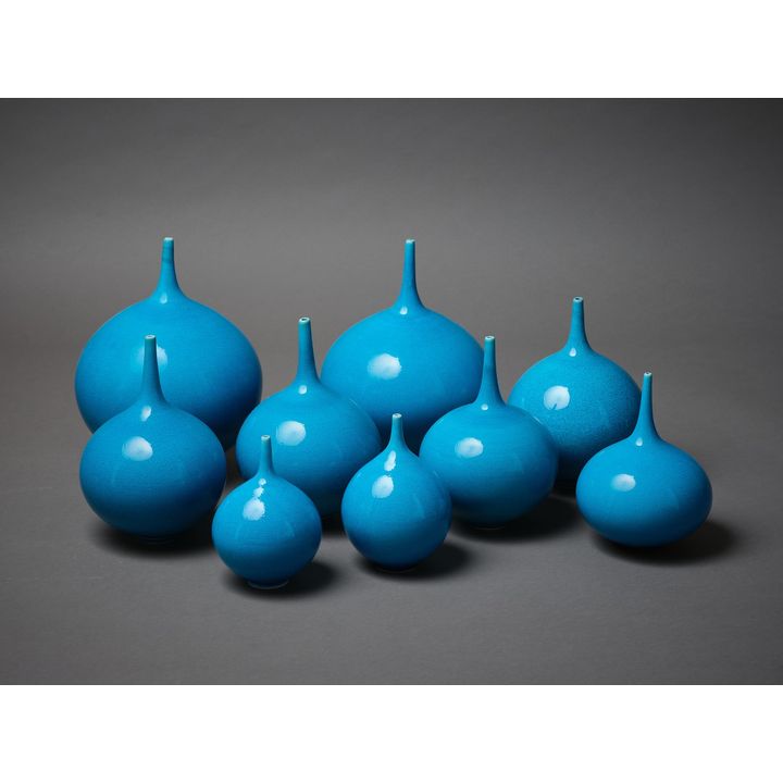 Peter Collis - Nine orb vases