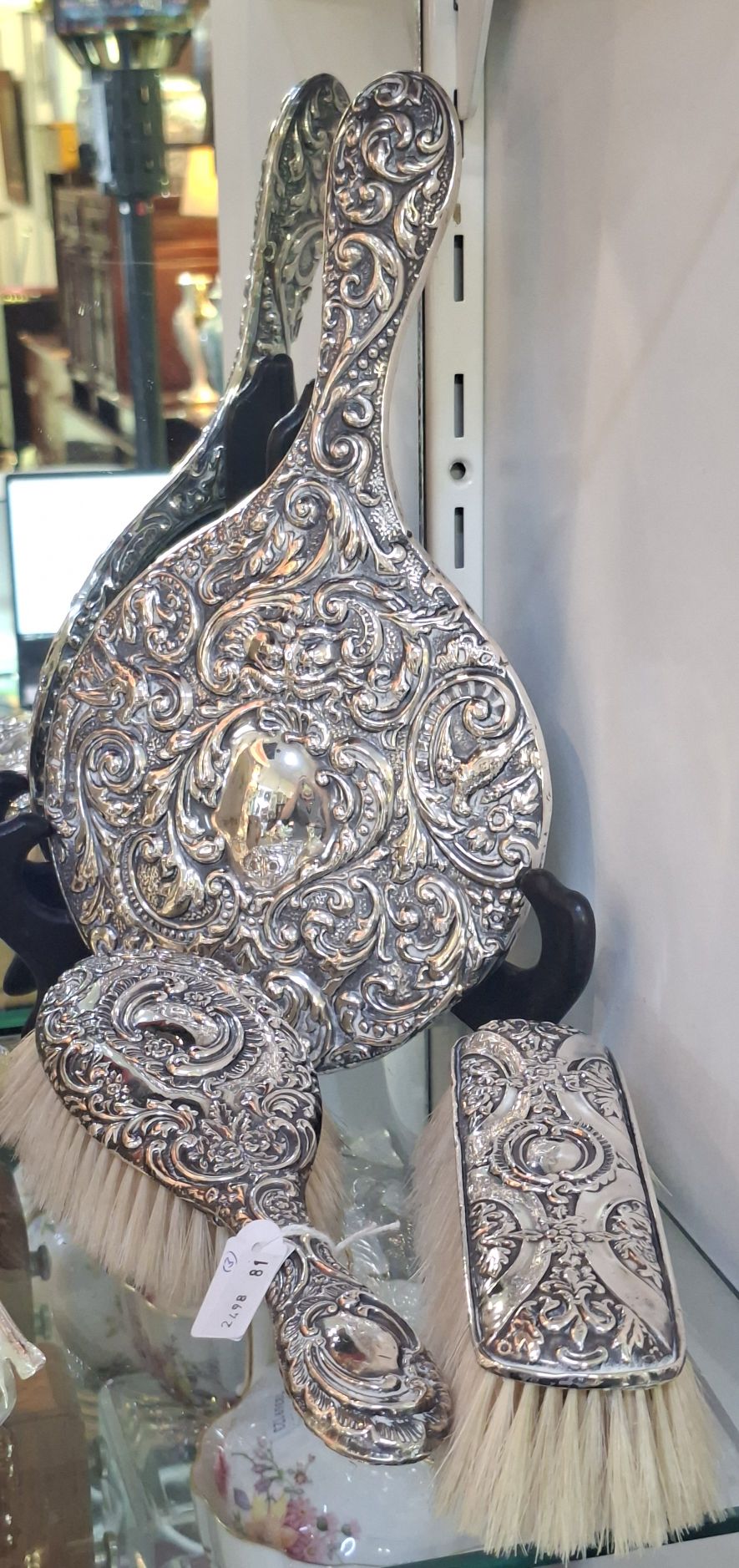 Sterling Silver Vanity Set