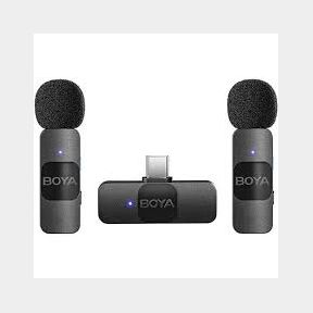 Boya BY-V20 Compact Dual Wireless Microphone System for USB-C Devices- Bar 6974700653252 - 51746/165 SN B2 (S7)