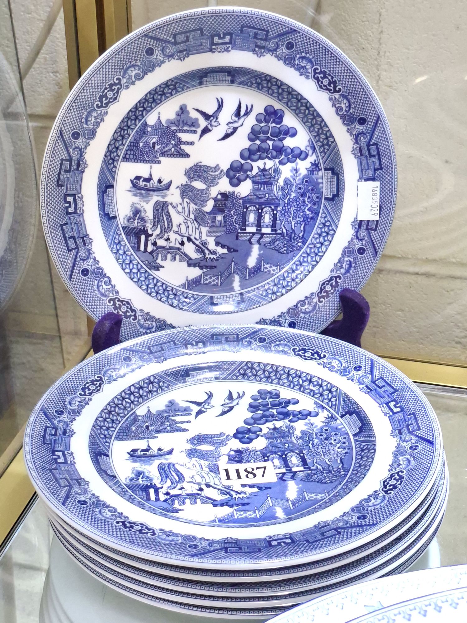 1187 · JOHNSON BROTHER WILLOW PLATES