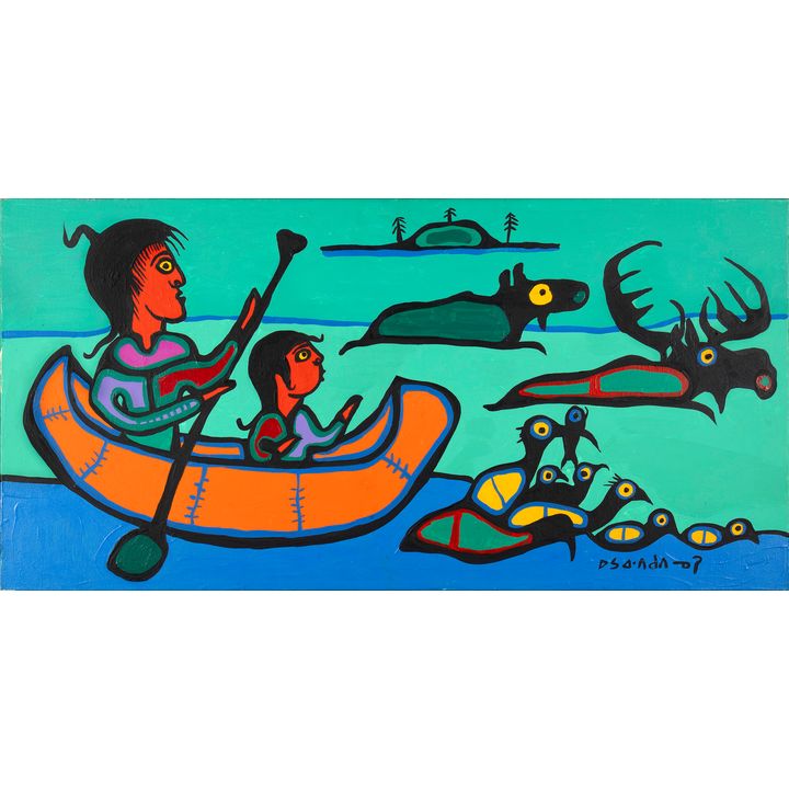 Norval Morrisseau (1932-2007), Spirits of the Lake