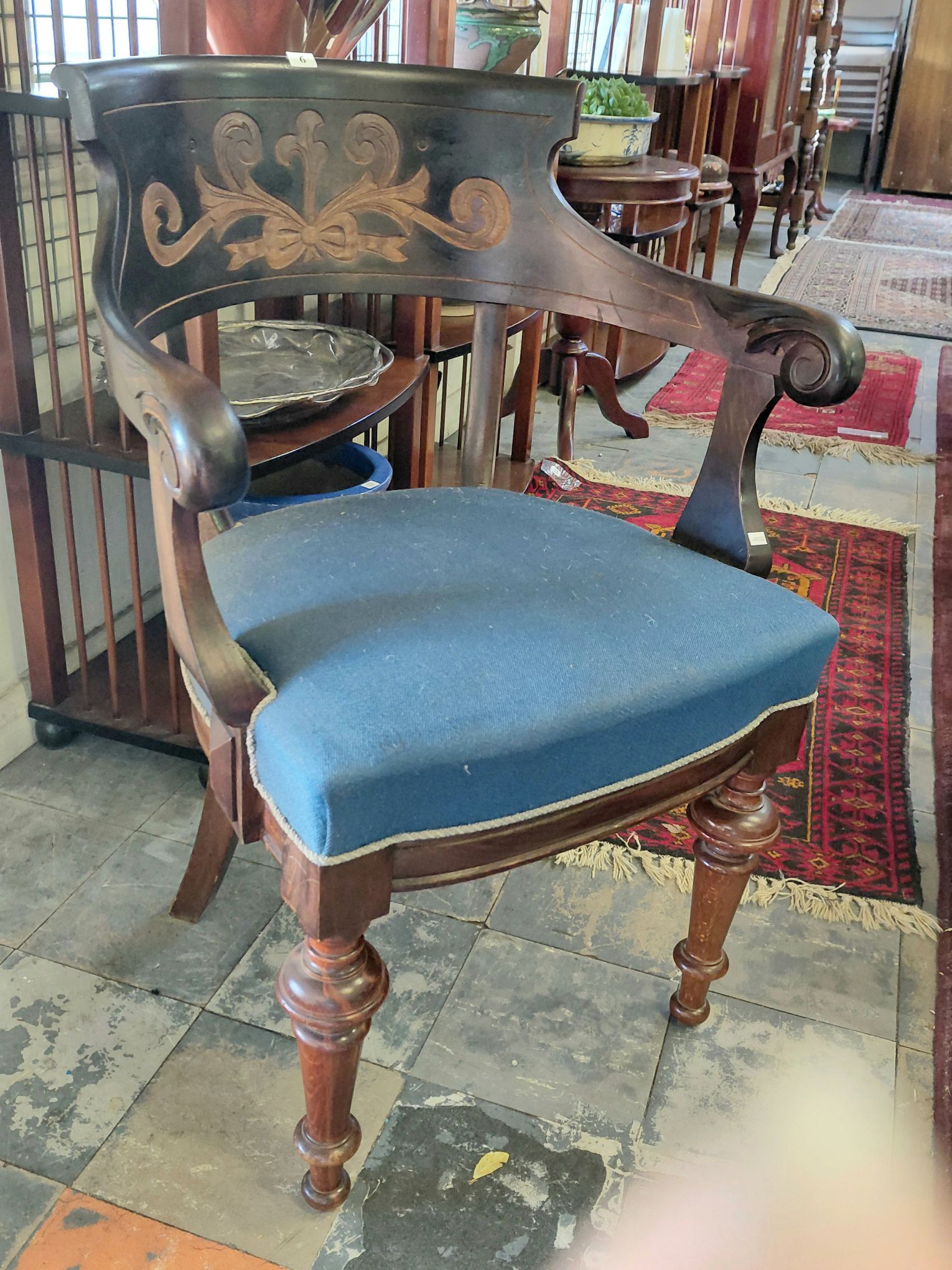 6 · BIEDERMEIER STYLE ARMCHAIR