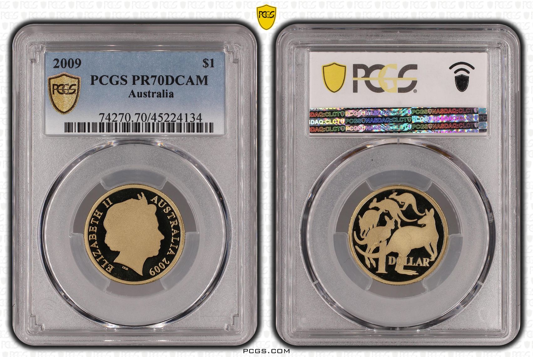 2009 Australia One Dollar, $1 PCGS - PR70DCAM POP 3/0 -134