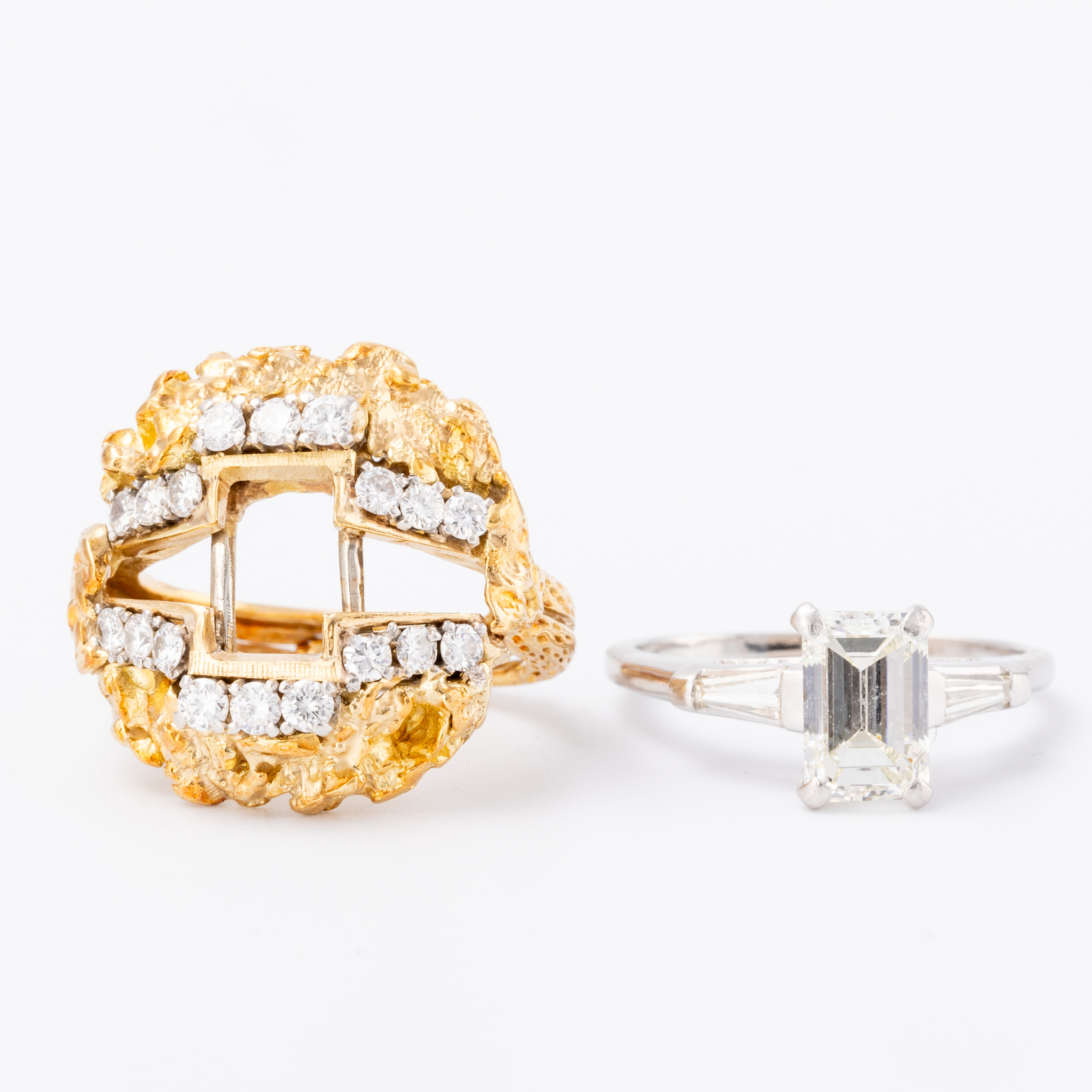 1.90 Carat Emerald Cut Diamond Ring