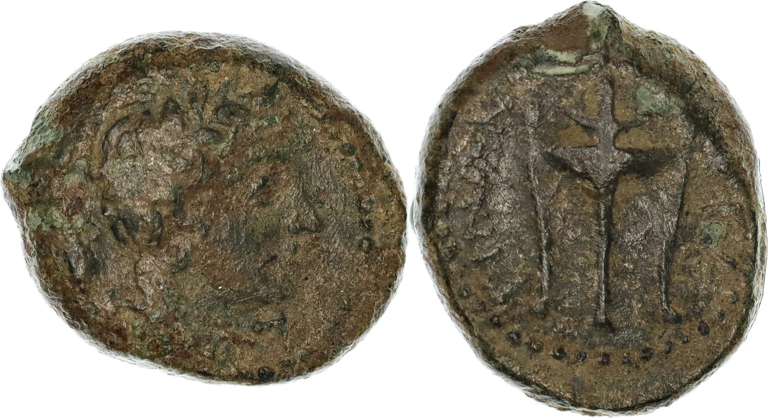 Sicily, Morgantina, Æ Hexas, 339/8-317 BC, VF