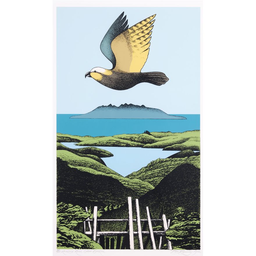 Don Binney 'Kaiarara Kaka, Great Barrier'