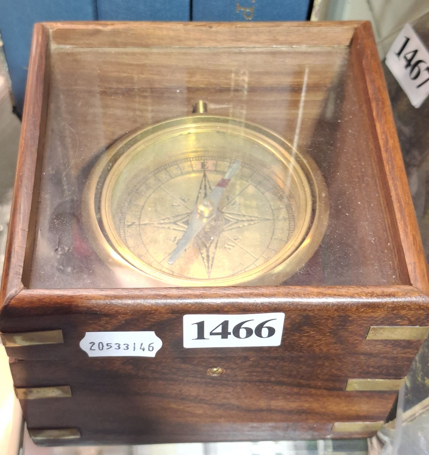 Cased Gimble Compass