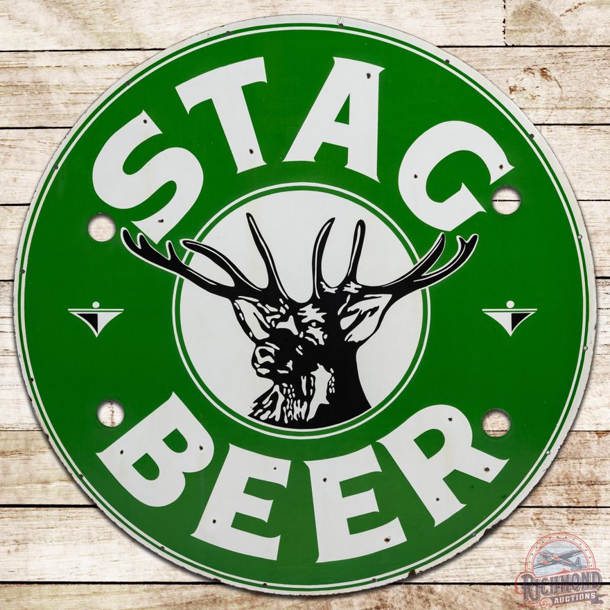 36" Stag Beer SSP Neon Sign Skin w/ Deer Logo - 8.75