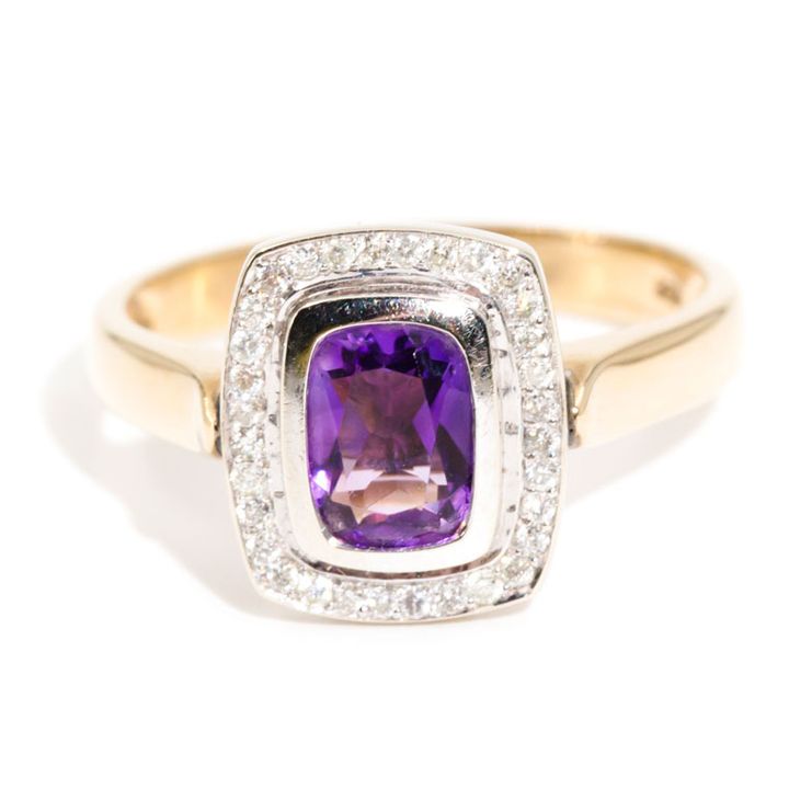 Amethyst & Diamond Ring,