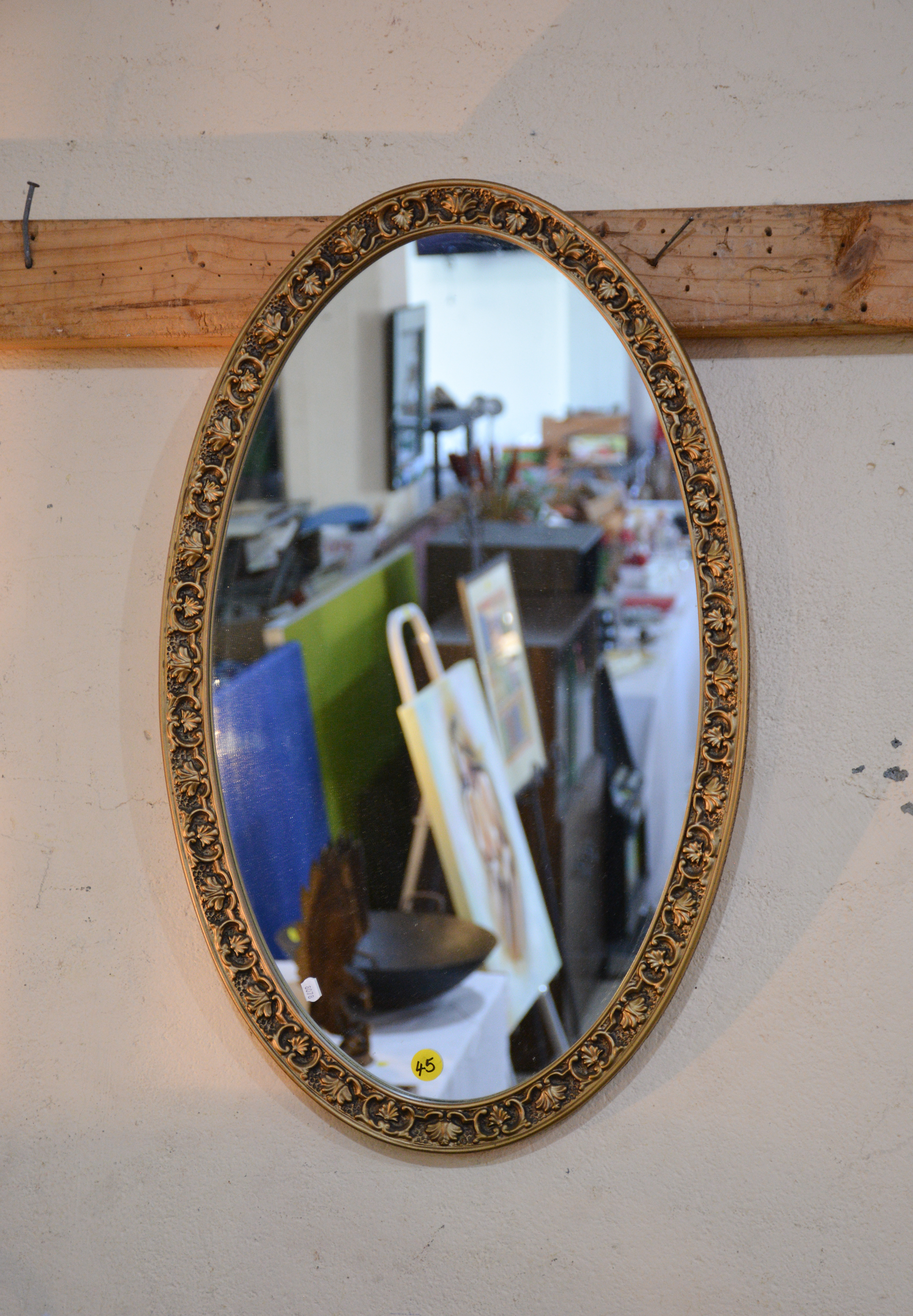 Ornate Oval Large Wall Mirror — NZ auction result