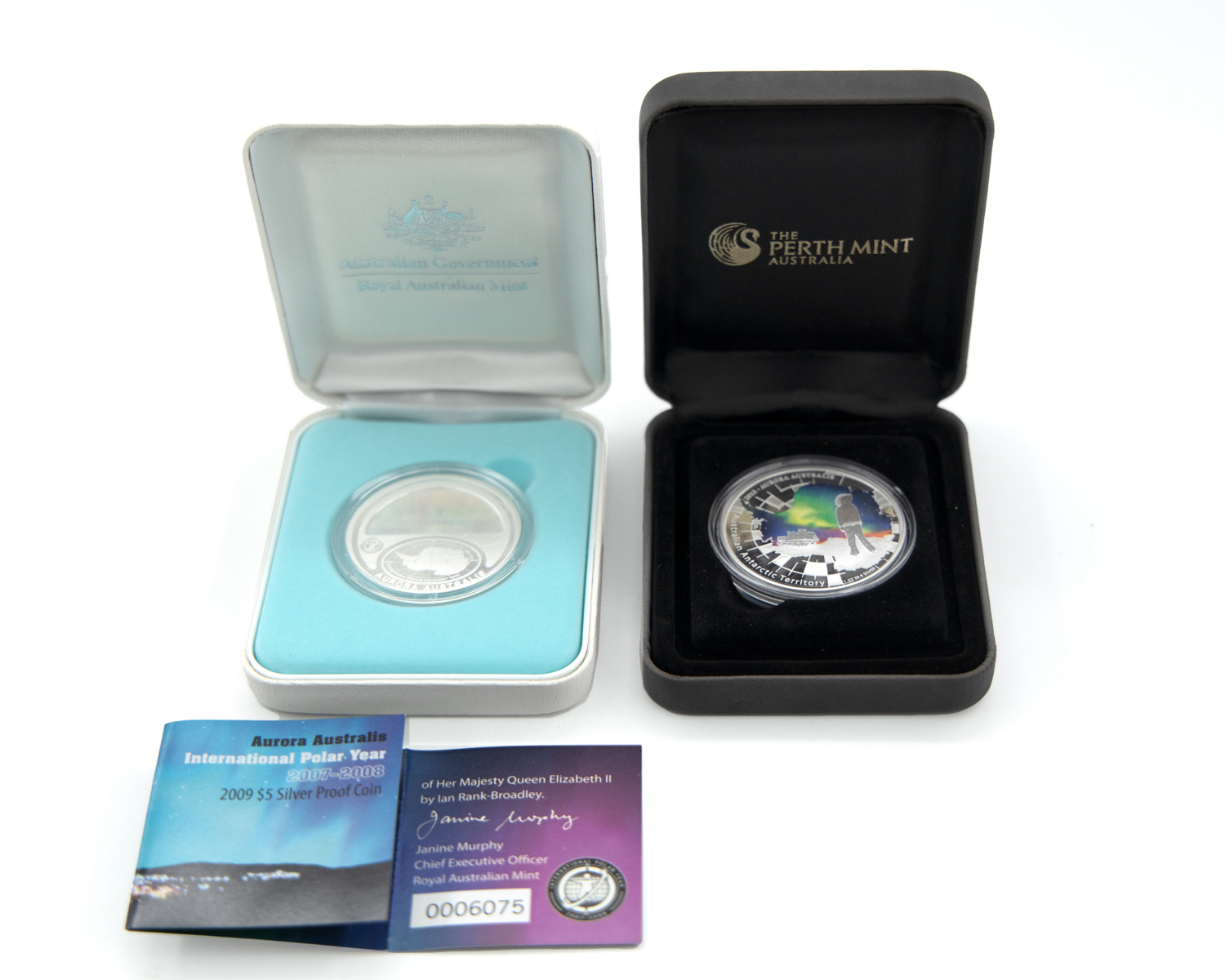Elizabeth II, Perth Mint, One Dollar - Five Dollars, 2007 - 2013, FDC