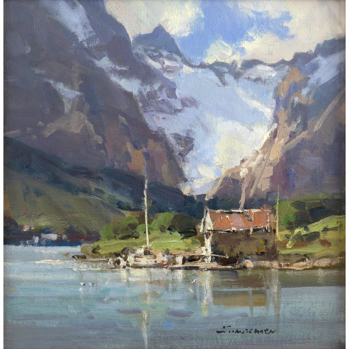 Scott Christensen (1962- ), Near Digermulen, Lofoten Islands, Norway