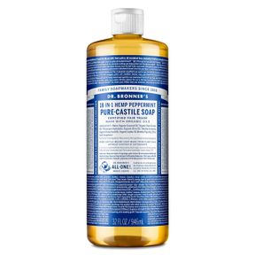 DR. BRONNER'S PURE-CASTILE LIQUID SOAP- MADE WITH REGENERATIVE ORGANIC CERTIFIED OILS- 18-IN-1 USES FOR FACE, BODY, HAND, HAIR, LA