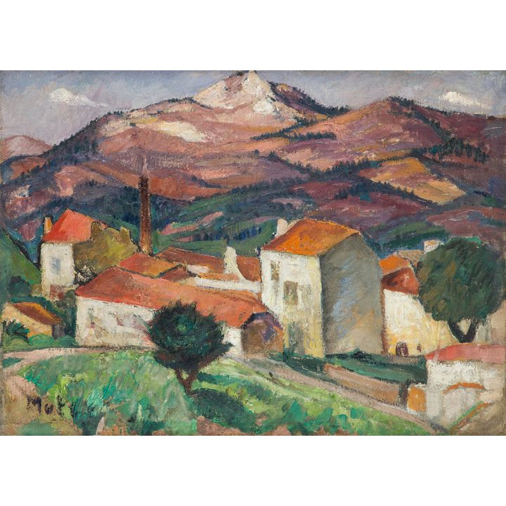 Mela Muter | Obraz dwustronny: Pejzaż z południa Francji, ok. 1923 r. / Portret pisarza, lata 1940–1945