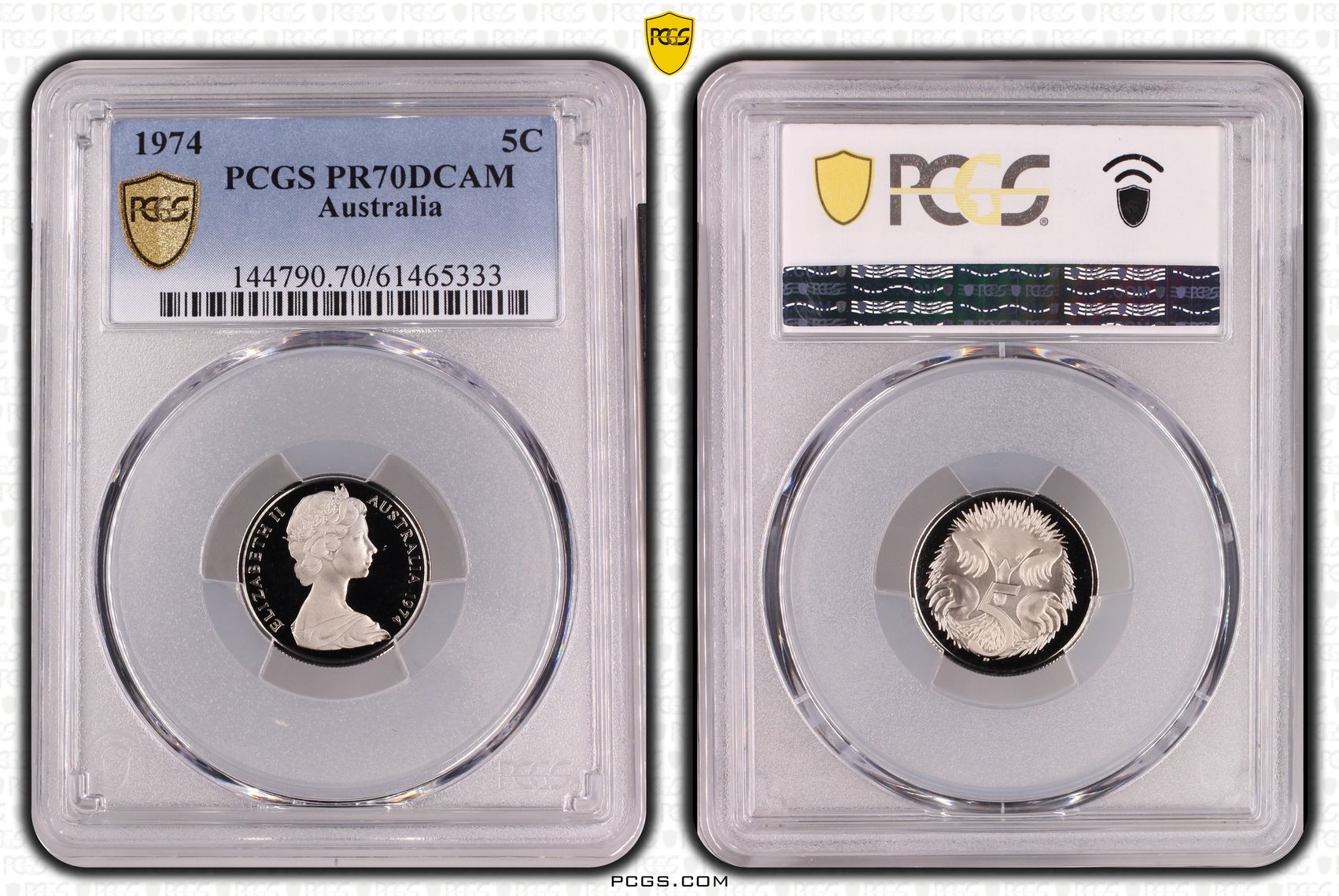 Pop 5/0, Five Cent, 1974, Pcgs Pr70dcam