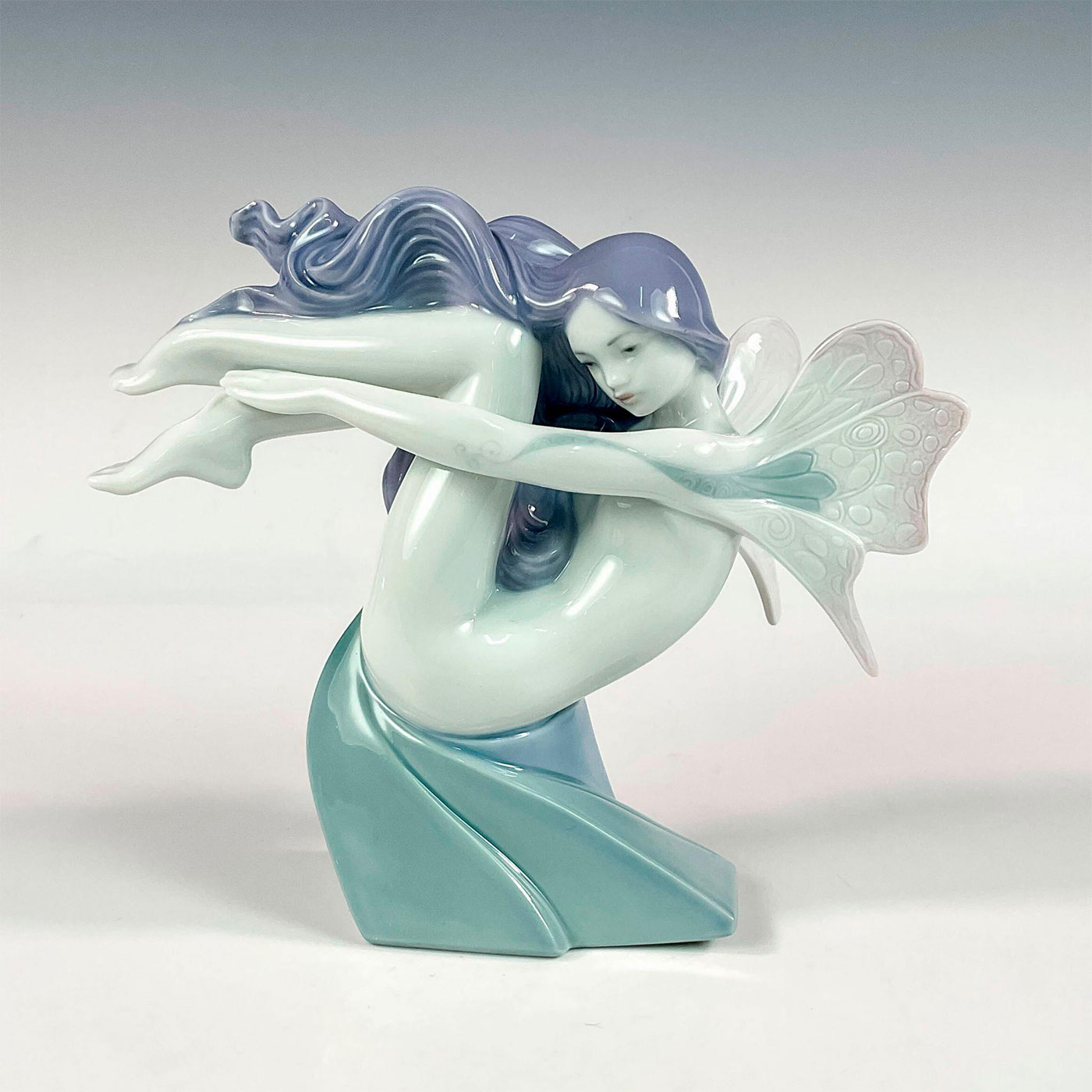 Water Fairy 1637 - Nao by Lladro Porcelain Figurine | Lion and Unicorn