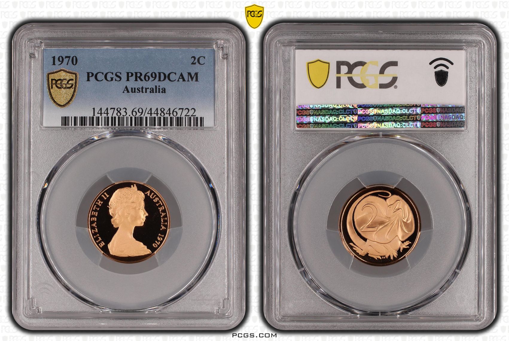 1970 Australia Two Cent, 2c PCGS - PR69DCAM -722
