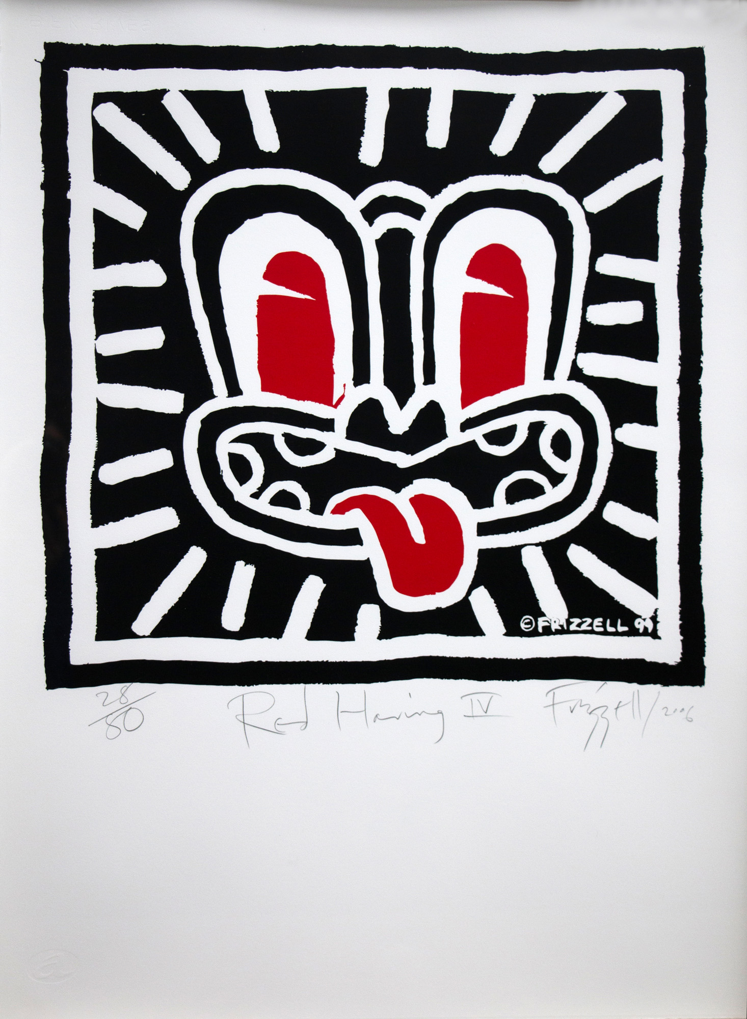 Dick Frizzell 'Red Haring IV' — sold at auction in New Zealand for $800