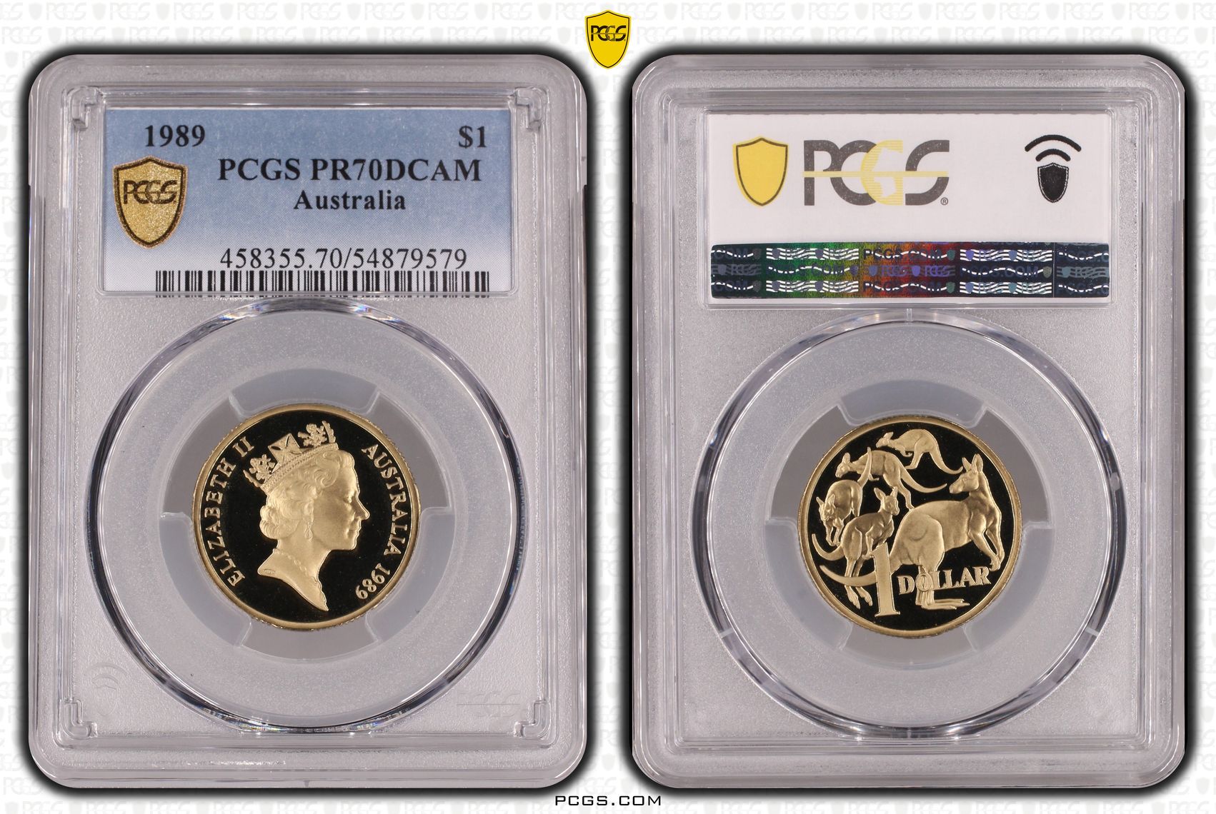 One Dollar, 1989, PCGS PR70DCAM