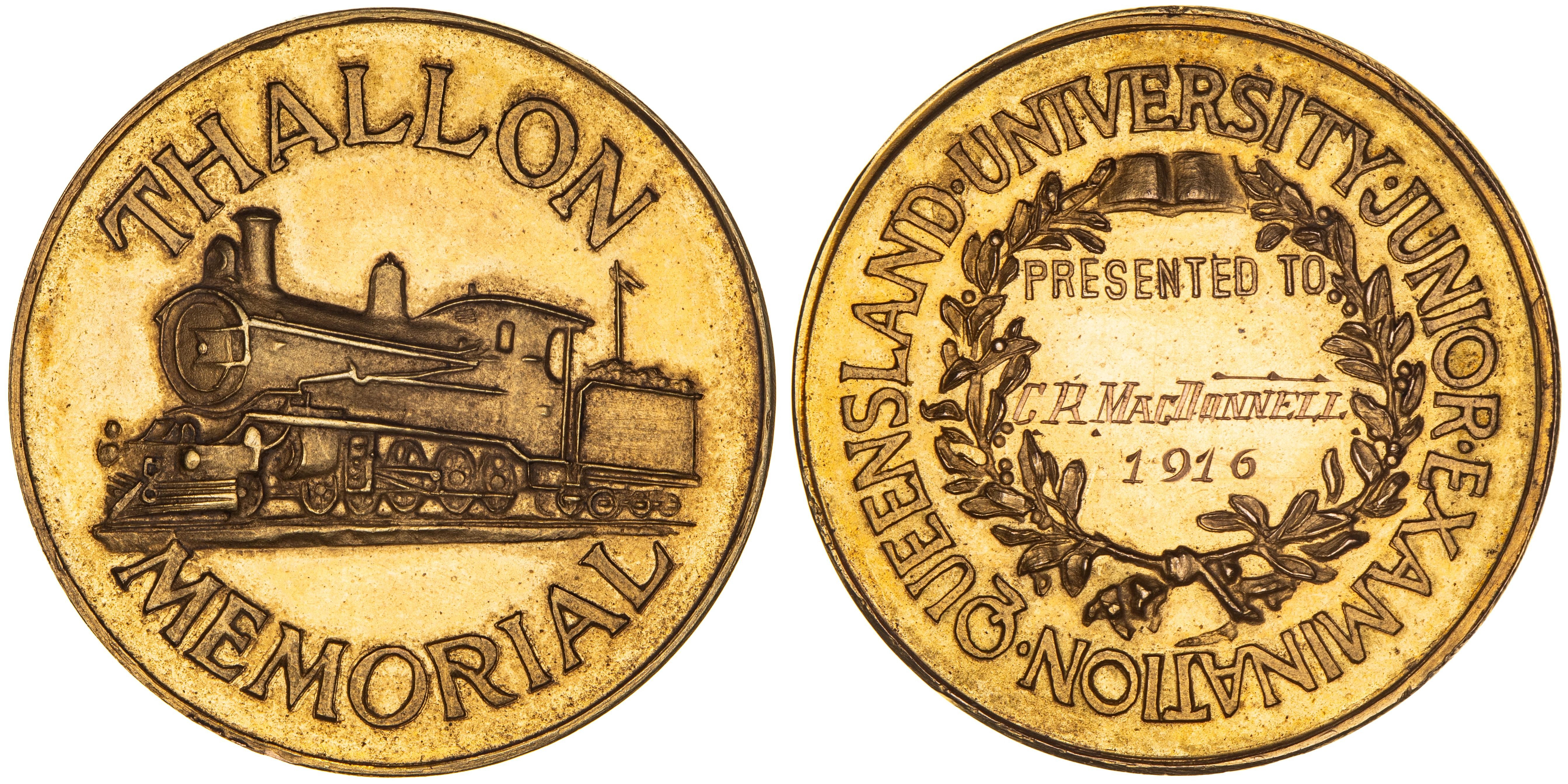 Thallon Memorial Medal, 1916, EF