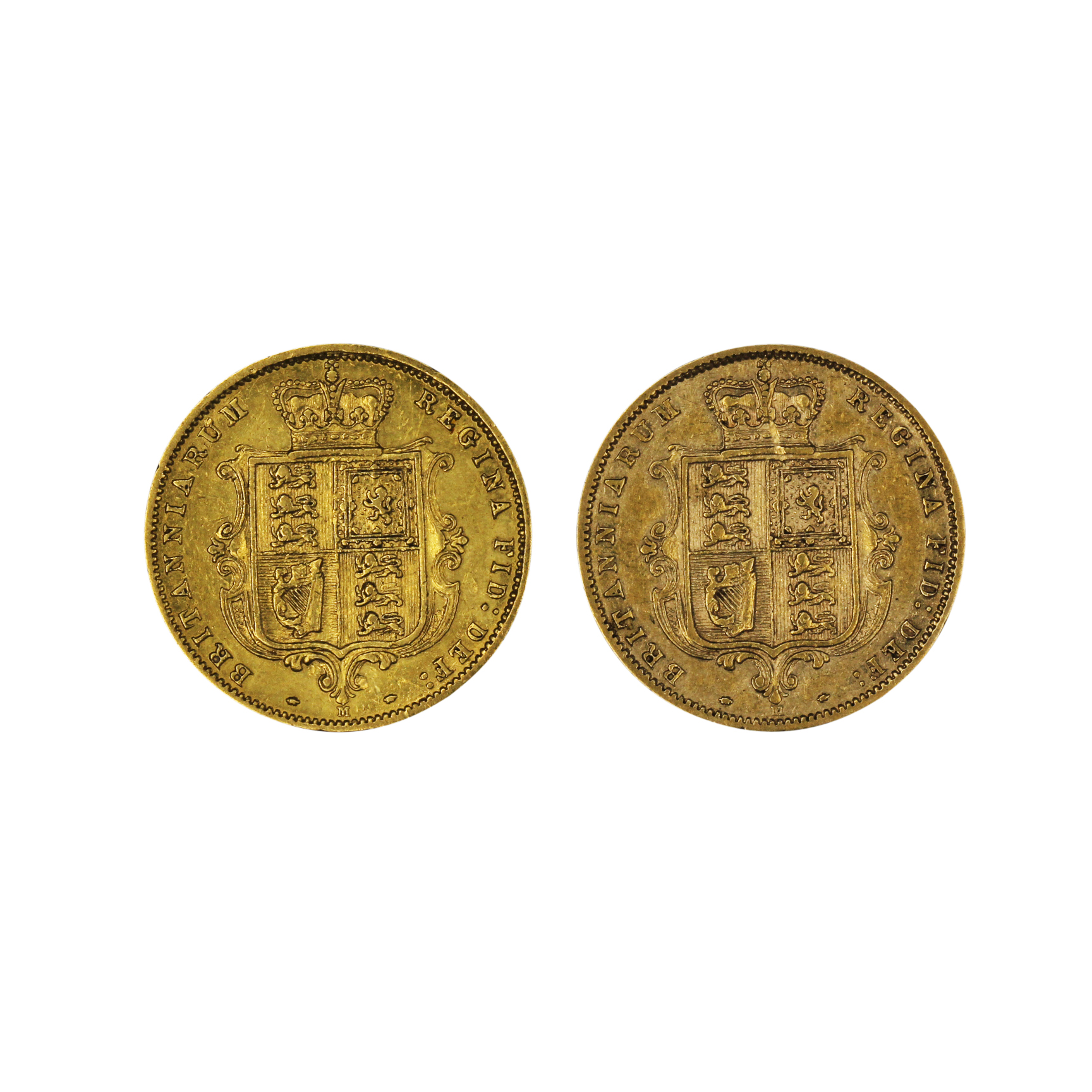 1191. · Group, Victoria, Half Sovereign, aFine