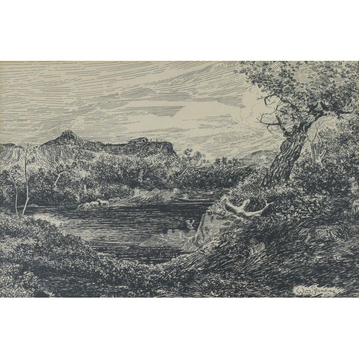William Standing ''Untitled'' (Landscape) Ink