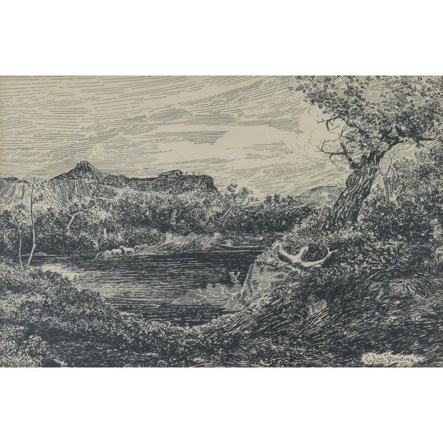 William Standing ''Untitled'' (Landscape) Ink