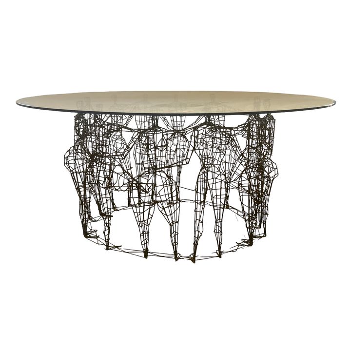 Joe Police ''The Dance'' Sculptured Wire Dining Table