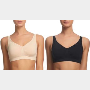 GOLARIA VANDERBIL 2 PACK SEAMLESS WIRE FREE BRA SZ L