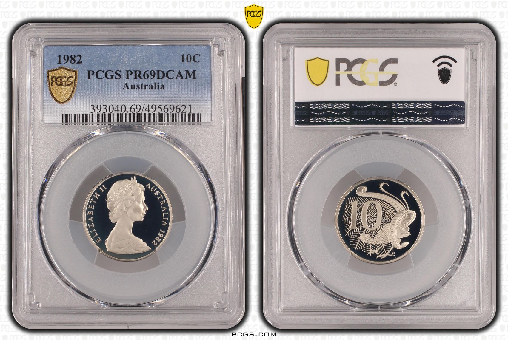 Ten Cent, 1982, Pcgs Pr69dcam