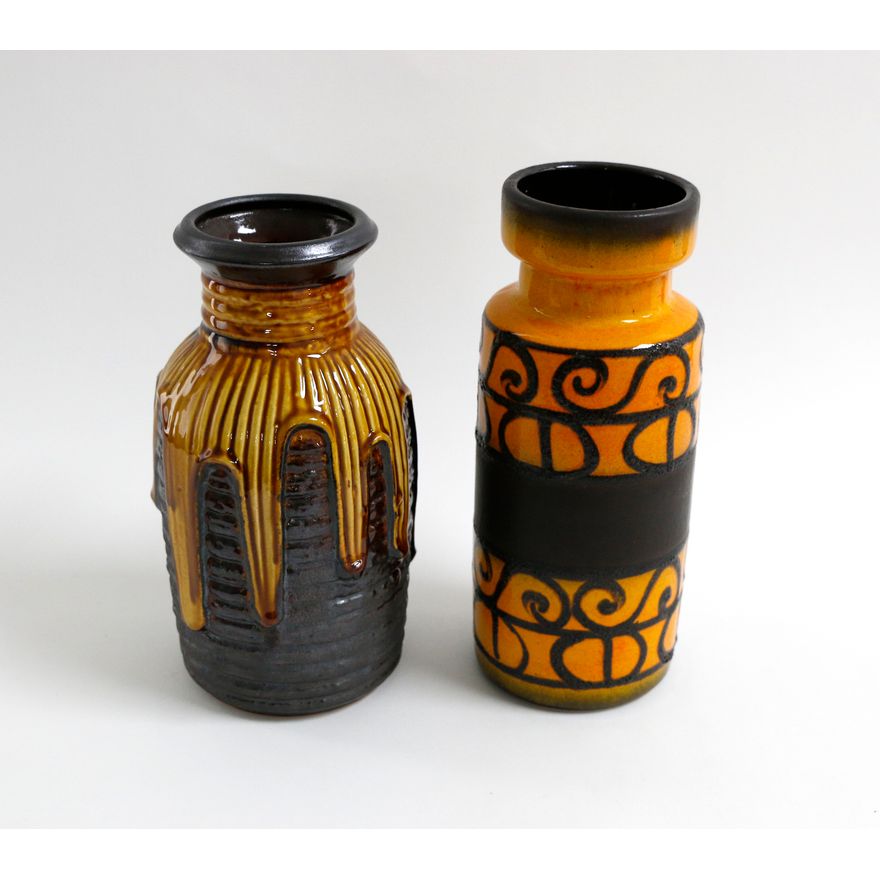Two West German pottery vases