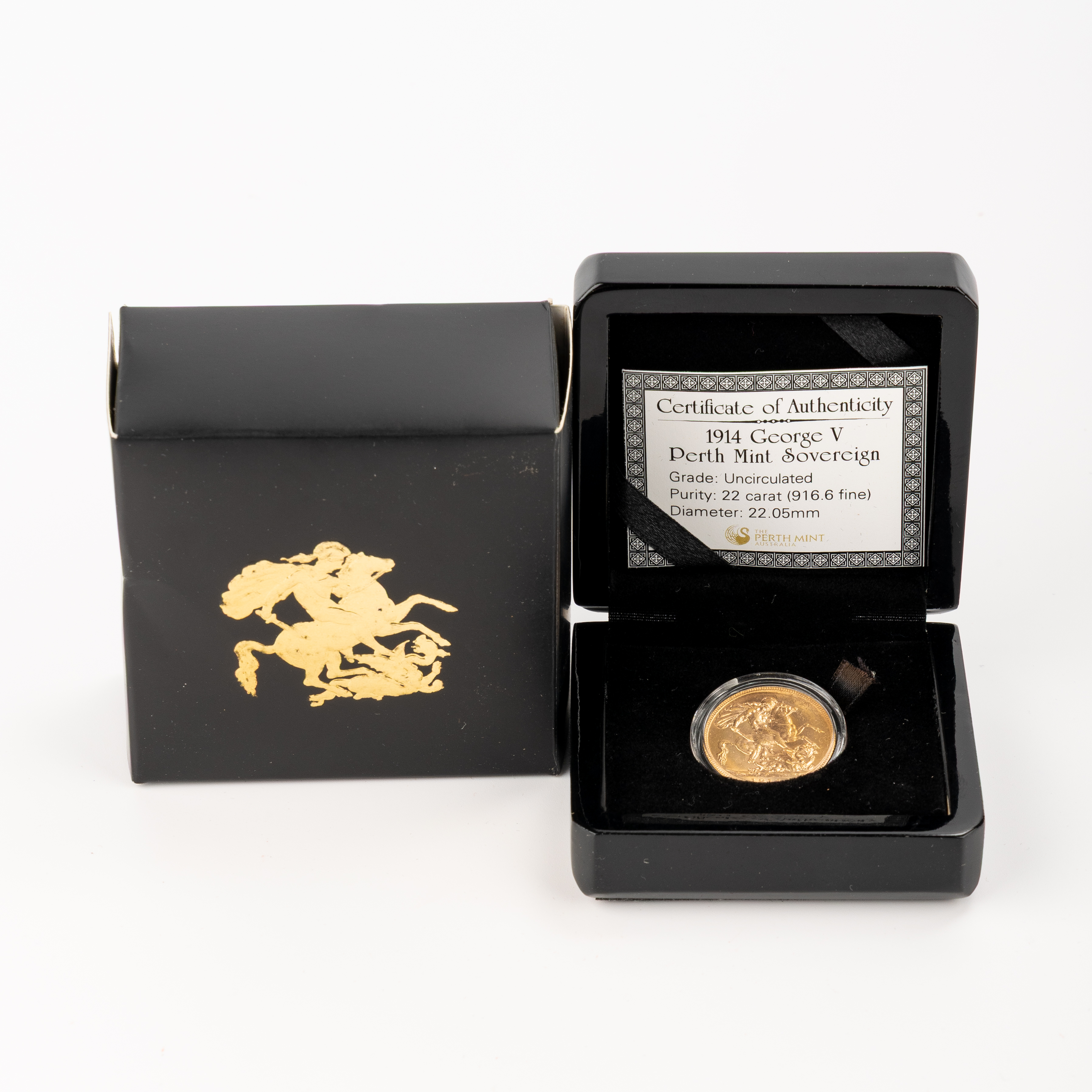 76 · Sovereign, 1914-P,  aUNC