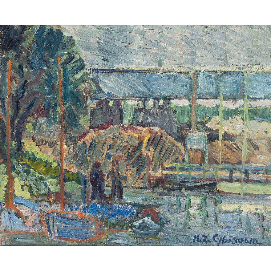 Helena Zaremba-Cybisowa | Most Łazienkowski w Warszawie, 1975 r.