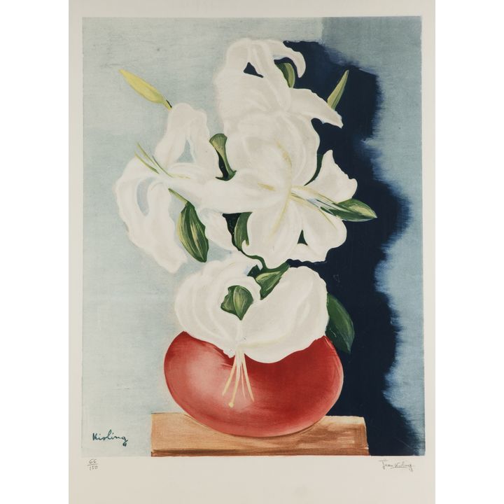 Mojżesz Kisling | Lilie w wazonie