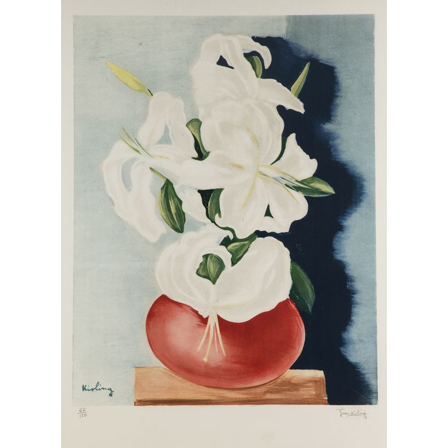 Mojżesz Kisling | Lilie w wazonie