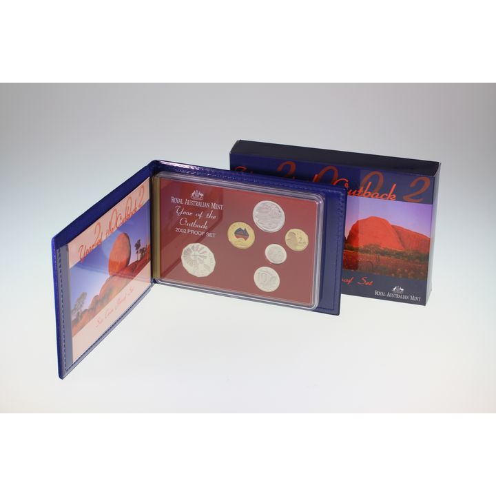 2002 RAM Year Of The Outback 6 Coin Proof Set - Blue Folder & COA