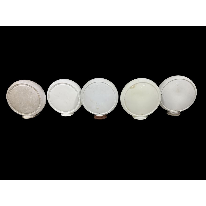 Five 13.5" Narrow Glass Body Globes